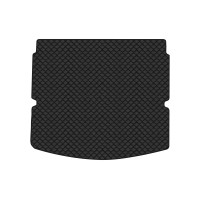 Коврик с экокожи в багажник Rogue (T32) Nissan 2014-2020 2 поколение SUV USA EVAtech  ECO Экокожа черная c черной ниткой черный кант