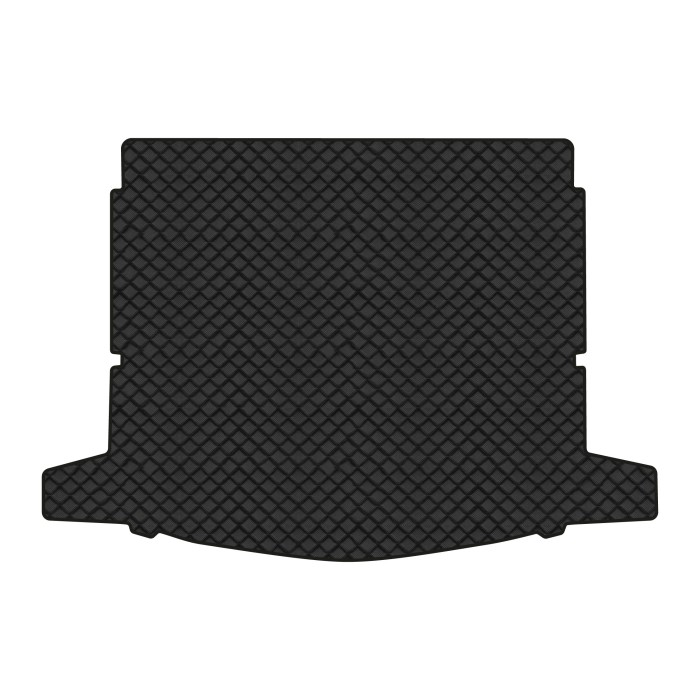 Коврик с экокожи в багажник Rogue (T32) Nissan 2014-2020 2 поколение SUV USA EVAtech  ECO Экокожа черная c черной ниткой черный кант