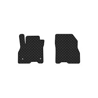 Коврики с экокожи в салон Leaf (ZE0) Nissan 2010-2017 1 поколение Htb EU EVAtech  ECO Экокожа черная c черной ниткой черный кант