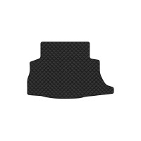 Коврик с экокожи в багажник Leaf (ZE0) Nissan 2010-2017 1 поколение Htb EU EVAtech  ECO Экокожа черная c черной ниткой черный кант