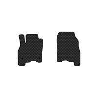 Коврики с экокожи в салон Leaf (ZE1) Nissan 2017 2 поколение Htb EU EVAtech  ECO Экокожа черная c черной ниткой черный кант