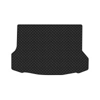 Коврик с экокожи в багажник X-Trail (T32) Restyling Nissan 2017-2021 3 поколение SUV EU EVAtech  ECO Экокожа черная c черной ниткой черный кант