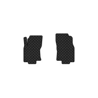 Коврики с экокожи в салон X-Trail (T32) Nissan 2013-2017 3 поколение SUV EU EVAtech  ECO Экокожа черная c черной ниткой черный кант