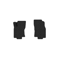 Коврики с экокожи в салон X-Trail (T32) Nissan 2013-2017 3 поколение SUV EU EVAtech  ECO Экокожа черная c черной ниткой черный кант