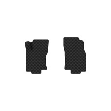 Коврики с экокожи в салон X-Trail (T32) Nissan 2013-2017 3 поколение SUV EU EVAtech  ECO Экокожа черная c черной ниткой черный кант