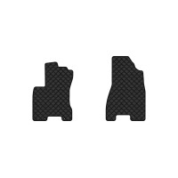 Коврики с экокожи в салон X-Trail (T31) Nissan 2007-2010 2 поколение SUV EU EVAtech  ECO Экокожа черная c черной ниткой черный кант