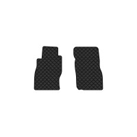 Коврики с экокожи в салон Patrol (Y61) 5 seats 5-doors Nissan 1998-2010 5 поколение SUV EU EVAtech  ECO Экокожа черная c черной ниткой черный кант