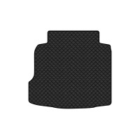 Коврик с экокожи в багажник Vectra (C) Opel 2002-2008 3 поколение Sedan EU EVAtech  ECO Экокожа черная c черной ниткой черный кант