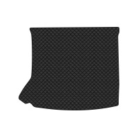 Коврик с экокожи в багажник Duster (HM) AT Renault 2018 2 поколение SUV EU EVAtech  ECO Экокожа черная c черной ниткой черный кант
