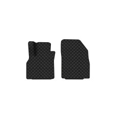 Коврики с экокожи в салон Scenic (III) (non-moving armrest) AT Renault 2009-2015 3 поколение Minivan EU EVAtech  ECO Экокожа черная c черной ниткой черный кант