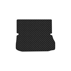 Коврик с экокожи в багажник Grand Scenic (III) 7 seats (moving armrest) MT Renault 2009-2015 3 поколение Minivan EU EVAtech  ECO Экокожа черная c черной ниткой черный кант