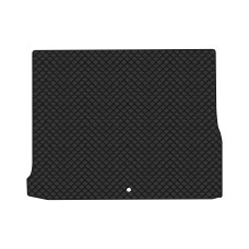 Коврик с экокожи в багажник Scenic (III) (moving armrest) MT Renault 2009-2015 3 поколение Minivan EU EVAtech  ECO Экокожа черная c черной ниткой черный кант