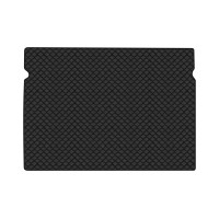 Коврик с экокожи в багажник Kangoo (II) Compact Restyling 4-doors Renault 2013-2021 2 поколение Minivan EU EVAtech  ECO Экокожа черная c черной ниткой черный кант