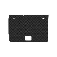 Коврик с экокожи в багажник Zoe (ZE) (22 kWh) Renault 2012 1 поколение Htb EU EVAtech  ECO Экокожа черная c черной ниткой черный кант