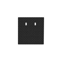 Коврик с экокожи в багажник Kangoo (I) 4-doors Renault 1998-2008 1 поколение Minivan EU EVAtech  ECO Экокожа черная c черной ниткой черный кант