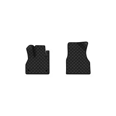 Коврики с экокожи в салон Kangoo (II) 5 seats 4-doors Renault 2008-2013 2 поколение Minivan EU EVAtech  ECO Экокожа черная c черной ниткой черный кант