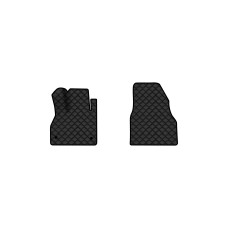 Коврики с экокожи в салон Kangoo (II) 5 seats 4-doors Renault 2008-2013 2 поколение Minivan EU EVAtech  ECO Экокожа черная c черной ниткой черный кант