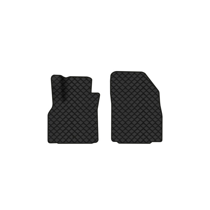 Коврики с экокожи в салон Scenic (III) (moving armrest) AT Renault 2009-2015 3 поколение Minivan EU EVAtech  ECO Экокожа черная c черной ниткой черный кант