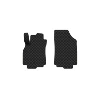 Коврики с экокожи в салон Megane (III) 5-doors AT Renault 2008-2016 3 поколение Htb EU EVAtech  ECO Экокожа черная c черной ниткой черный кант