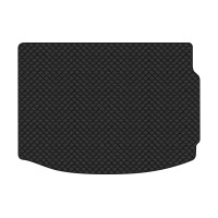 Коврик с экокожи в багажник Megane (III) 5-doors AT Renault 2008-2016 3 поколение Htb EU EVAtech  ECO Экокожа черная c черной ниткой черный кант