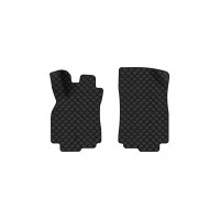 Коврики с экокожи в салон Megane (III) 5-doors MT Renault 2008-2016 3 поколение Htb EU EVAtech  ECO Экокожа черная c черной ниткой черный кант