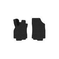 Коврики с экокожи в салон Megane (III) 5-doors MT Renault 2008-2016 3 поколение Htb EU EVAtech  ECO Экокожа черная c черной ниткой черный кант