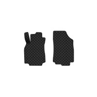 Коврики с экокожи в салон Megane (III) 5-doors AT Renault 2008-2016 3 поколение Htb EU EVAtech  ECO Экокожа черная c черной ниткой черный кант