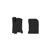 Коврики с экокожи в салон Laguna (T) MT Renault 2007-2015 3 поколение Combi EU EVAtech  ECO Экокожа черная c черной ниткой черный кант