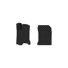 Коврики с экокожи в салон Laguna (T) MT Renault 2007-2015 3 поколение Combi EU EVAtech  ECO Экокожа черная c черной ниткой черный кант