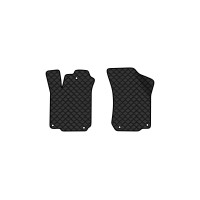 Коврики с экокожи в салон Octavia A4 Tour Skoda 1996-2010 1 поколение Combi EU EVAtech  ECO Экокожа черная c черной ниткой черный кант