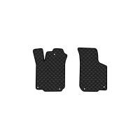 Коврики с экокожи в салон Octavia A4 Tour Skoda 1996-2010 1 поколение Combi EU EVAtech  ECO Экокожа черная c черной ниткой черный кант