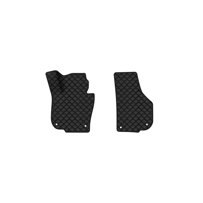 Коврики с экокожи в салон Superb (B6) Skoda 2008-2015 2 поколение Combi EU EVAtech  ECO Экокожа черная c черной ниткой черный кант