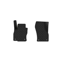 Коврики с экокожи в салон Superb (B8) Skoda 2015-2024 3 поколение Combi EU EVAtech  ECO Экокожа черная c черной ниткой черный кант