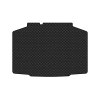 Коврик с экокожи в багажник Kamiq Skoda 2019 1 поколение SUV EU EVAtech  ECO Экокожа черная c черной ниткой черный кант