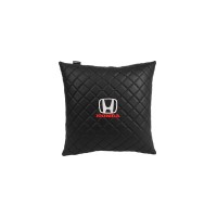 Подушка в авто EVAtech ECO 40x40 см Honda чорна з чорною ниткою SPBCSBBV060