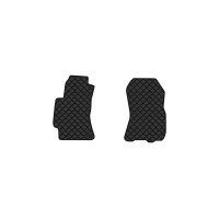 Коврики с экокожи в салон Outback (BM) Subaru 2009-2014 4 поколение Combi EU EVAtech  ECO Экокожа черная c черной ниткой черный кант