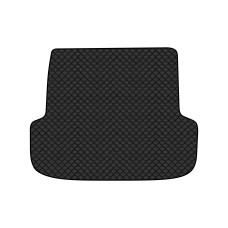 Коврик с экокожи в багажник Outback (BP) Subaru 2003-2009 3 поколение Combi EU EVAtech  ECO Экокожа черная c черной ниткой черный кант