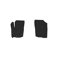 Коврики с экокожи в салон SX4 Hybrid Suzuki 2021 3 поколение SUV EU EVAtech  ECO Экокожа черная c черной ниткой черный кант