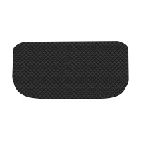 Коврик с экокожи в багажник Model Y 5 seats Tesla 2020-2021 1 поколение SUV USA EVAtech  ECO Экокожа черная c черной ниткой черный кант