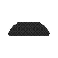 Коврик с экокожи в багажник Model X 6 seats Tesla 2015-2017 1 поколение SUV USA EVAtech  ECO Экокожа черная c черной ниткой черный кант