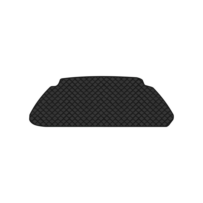 Коврик с экокожи в багажник Model X 6 seats Tesla 2015-2017 1 поколение SUV USA EVAtech  ECO Экокожа черная c черной ниткой черный кант