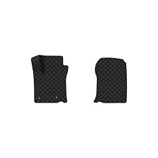 Коврики с экокожи в салон Land Cruiser Prado (150) 5 seats Restyling Toyota 2013-2023 4 поколение SUV EU EVAtech  ECO Экокожа черная c черной ниткой черный кант