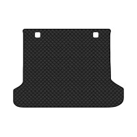 Коврик с экокожи в багажник Land Cruiser Prado (150) 5 seats Restyling Toyota 2013-2023 4 поколение SUV EU EVAtech  ECO Экокожа черная c черной ниткой черный кант