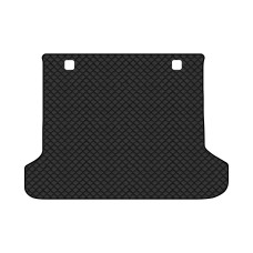 Коврик с экокожи в багажник Land Cruiser Prado (150) 5 seats Restyling Toyota 2013-2023 4 поколение SUV EU EVAtech  ECO Экокожа черная c черной ниткой черный кант