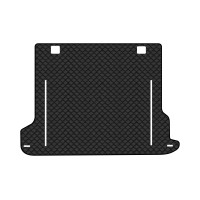 Коврик с экокожи в багажник Land Cruiser Prado (150) 5 seats Restyling Toyota 2013-2023 4 поколение SUV EU EVAtech  ECO Экокожа черная c черной ниткой черный кант
