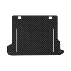 Коврик с экокожи в багажник Land Cruiser Prado (150) 5 seats Restyling Toyota 2013-2023 4 поколение SUV EU EVAtech  ECO Экокожа черная c черной ниткой черный кант
