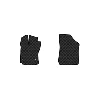 Коврики с экокожи в салон Venza (AV10) Toyota 2008-2017 1 поколение SUV USA EVAtech  ECO Экокожа черная c черной ниткой черный кант
