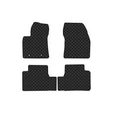 Коврики с экокожи в салон Avensis (T27) Toyota 2009-2018 3 поколение Combi EU EVAtech  ECO Экокожа черная c черной ниткой черный кант