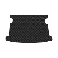 Коврик с экокожи в багажник Corolla (E12) Toyota 2001-2006 9 поколение Htb EU EVAtech  ECO Экокожа черная c черной ниткой черный кант