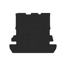 Коврик с экокожи в багажник Land Cruiser (200) 7 seats Restyling Toyota 2013-2021 1 поколение SUV EU EVAtech  ECO Экокожа черная c черной ниткой черный кант